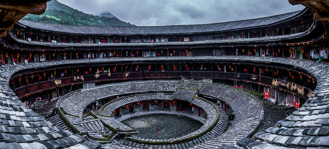 永定中国著名土楼背景