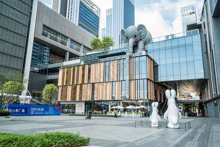 深圳万象城商场雕塑高清图片