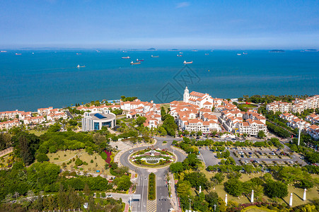 卖方海边住宅区背景