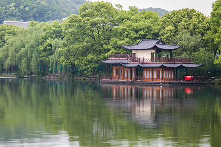 杭州西湖春色图片