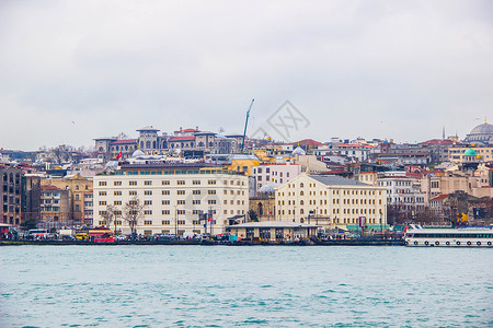 土耳其伊斯坦布尔赫鲁博兹海峡大海高清图片素材