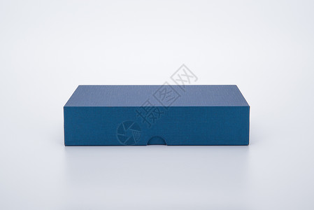 包装盒子样机蓝色礼品盒背景