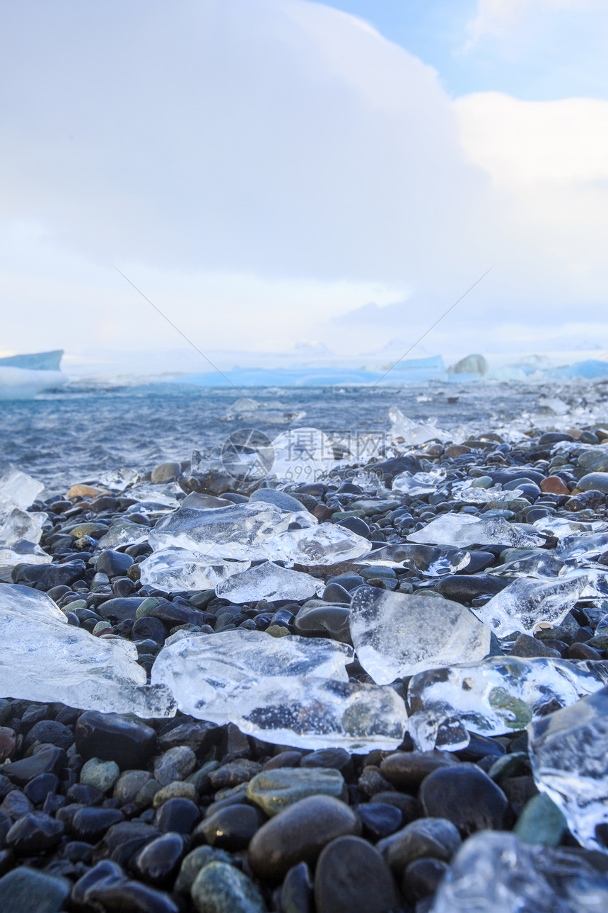 冰岛冰河湖迷人的自然美景图片