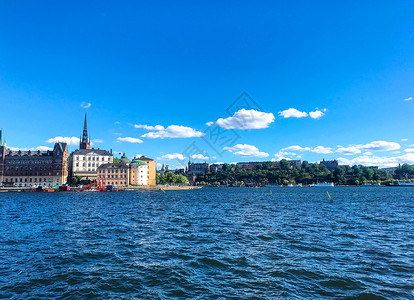 斯德哥尔摩城市风光背景图片