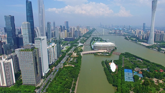 广州珠江风景背景图片