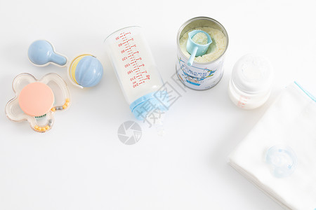 奶瓶材质婴儿用品背景