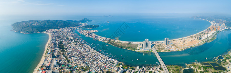 海景风光惠州双月湾海景房风光背景