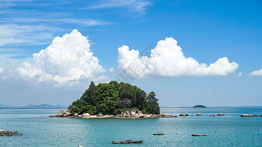 飞上云霄福建云霄东山岛风光背景