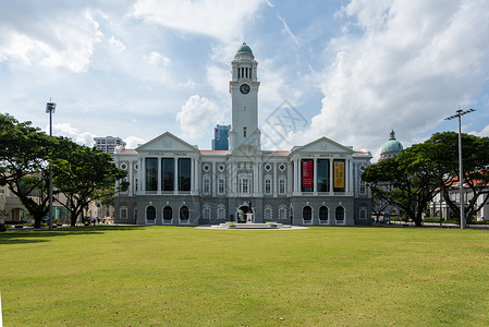 新加坡总统府前广场高清图片