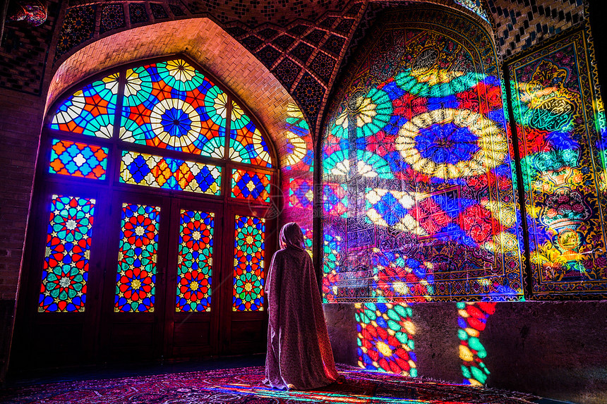 伊朗设拉子粉红清真寺图片