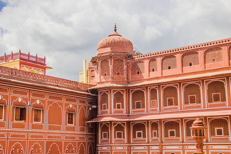 印度斋普尔城市皇宫背景图片