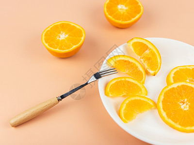 夏日新鲜水果橙子橙汁图片