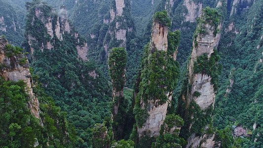 张家界图片张家界武陵源峰林背景