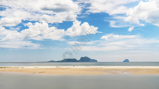 安达卢泰国南部安达曼海海滨沙滩背景