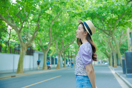 夏日小清新美女写真旅行高清图片素材