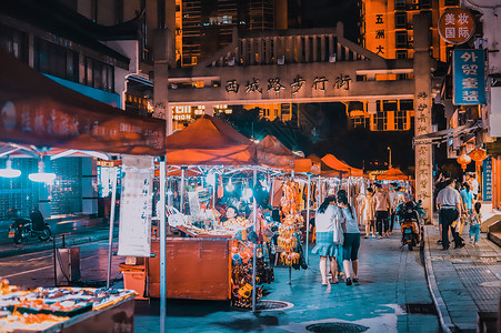 夜市地摊经济摊位高清图片素材