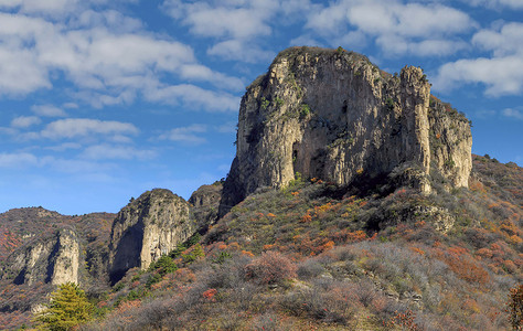 河北平山太行山十里画廊秋色背景图片