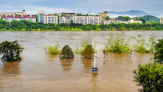 洪水洪涝自然灾害高清图片