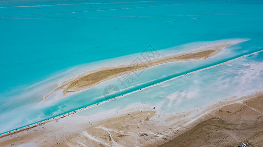 打卡最美海岸线东台吉乃尔湖背景