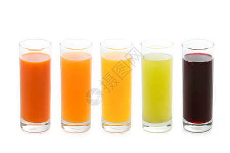 水果果汁组合背景图片