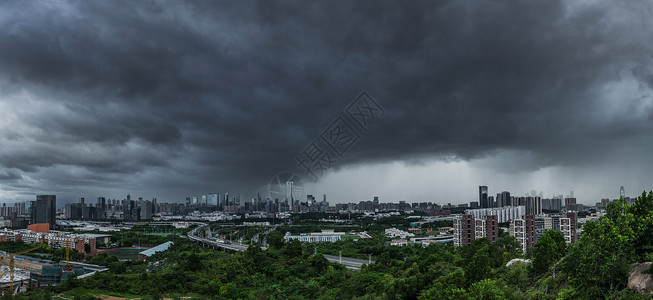 漂浮龙卷风深圳暴风雨背景