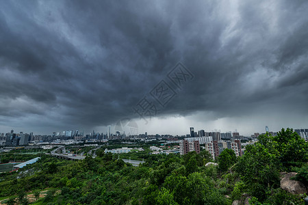 龙卷风拟人化深圳暴风雨背景