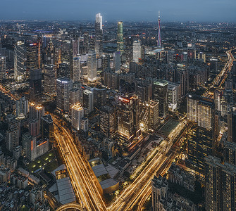 广州CBD道路图片