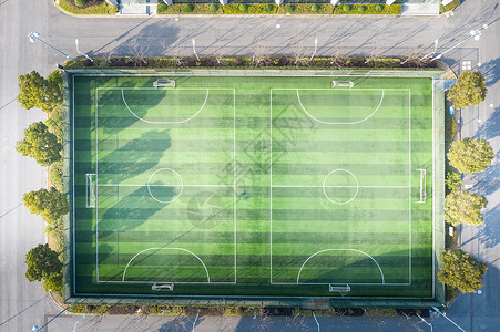 小足球场俯视足球场高清图片