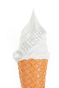 原味冰淇淋奶油甜筒图片