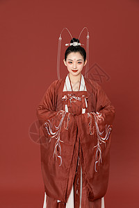 中国风传统古装美女背景图片