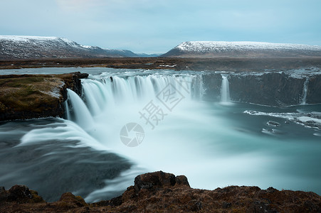 冰岛瀑布风光高清图片