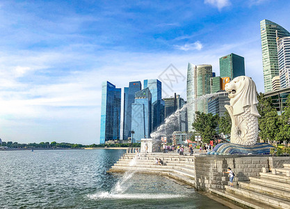 东南亚风景新加坡城市风光背景