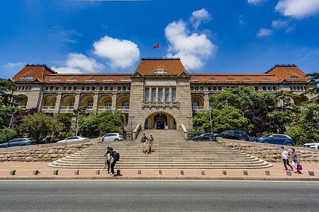 青岛总督府旧址青岛老市政府背景图片