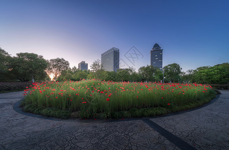 小区物业管理城市小区景观背景