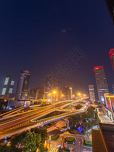 北京国贸桥cbd夜景图片