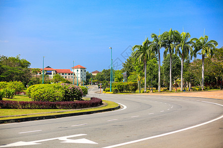 马来西亚沙巴大学校园道路高清图片