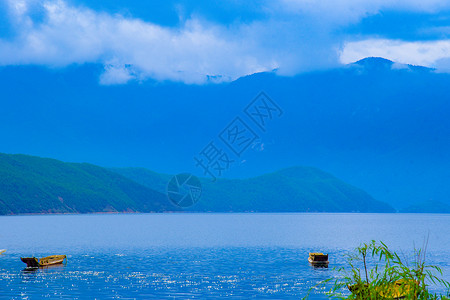 泸沽湖风景区背景