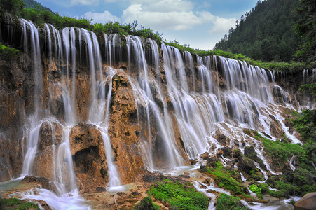 安顺龙宫黄果树瀑布背景