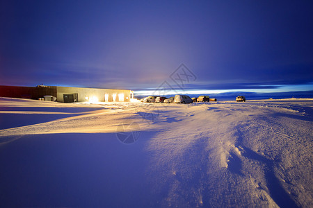 星空地产冰岛拉夏酒店魅力夜景背景