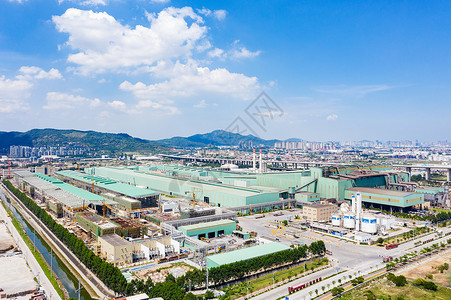 工业区鸟瞰图漳州龙池工业区背景