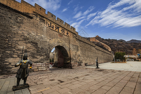 张家口大境门背景图片