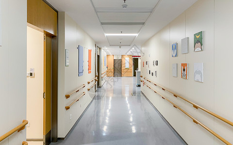 理疗服务护理医院内走廊环境背景
