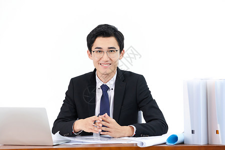 商务男性工作办公形象亚洲人高清图片素材