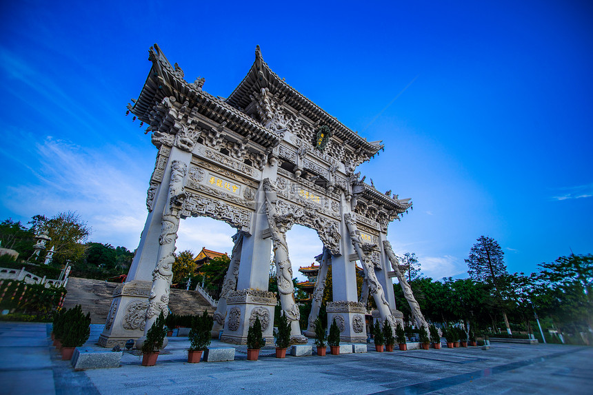 厦门梅山寺建筑风光图片