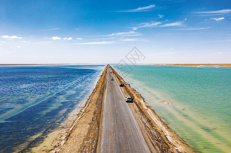 道路交通素材青海双色湖道路交通背景