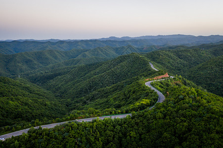 陕西旬邑石门山森林公园自然风景高清图片素材