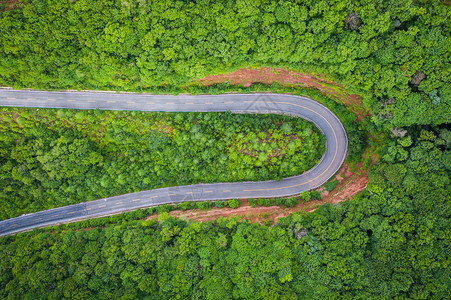 陕西旬邑石门山森林公园路面高清图片素材