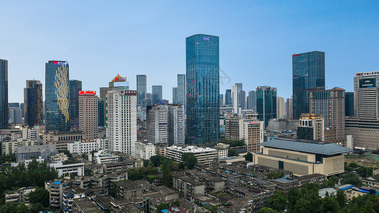 成都著名景点天府广场背景