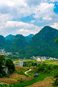 广西河池市巴马县风景背景