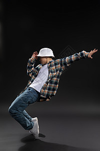 年轻男生跳街舞breaking定格背景图片